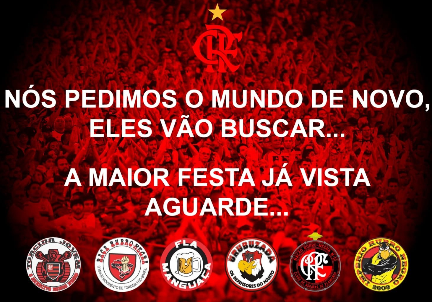 Organizadas prometem o Maior “AeroFla” da história na despedida para o Mundial.