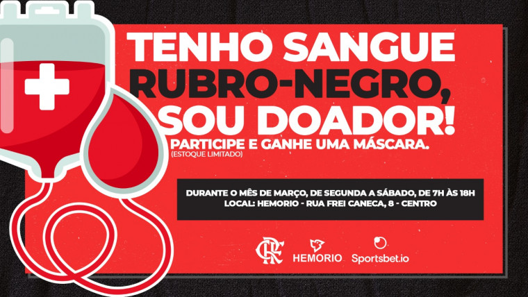 Flamengo volta com a campanha Sangue Rubro-Negro em parceria com o HemoRio