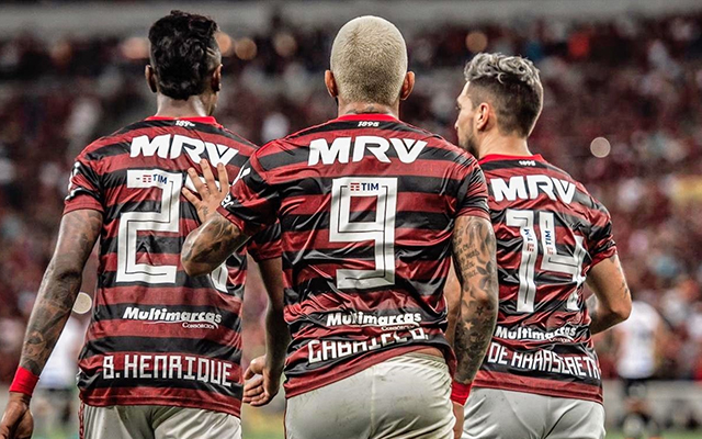 Trio ofensivo do Fla chega a 175 gols