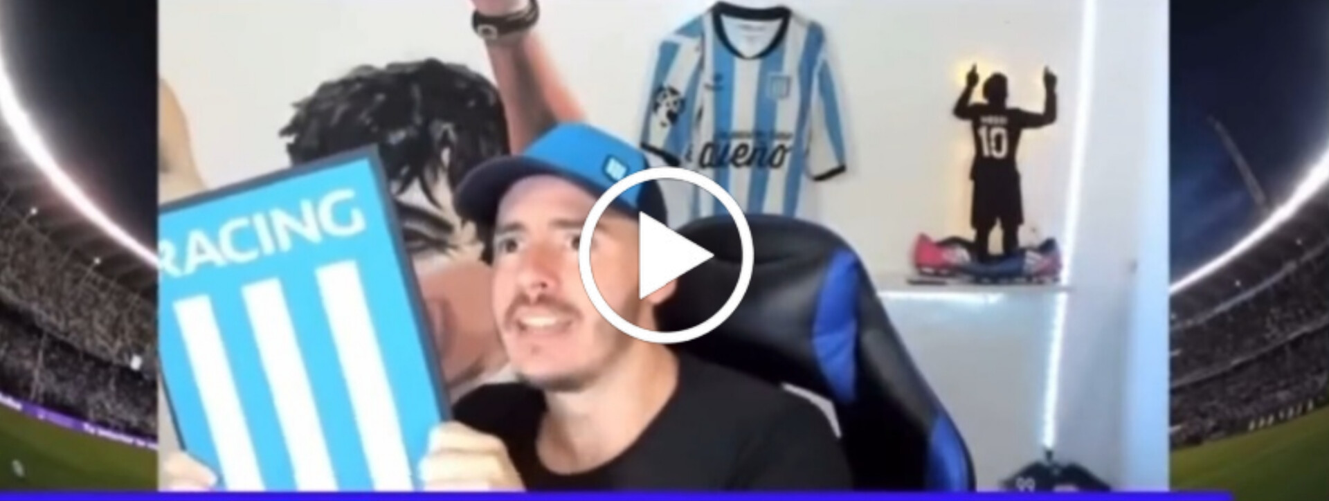 Torcedor do Racing se desespera ao ver Flamengo no mesmo grupo