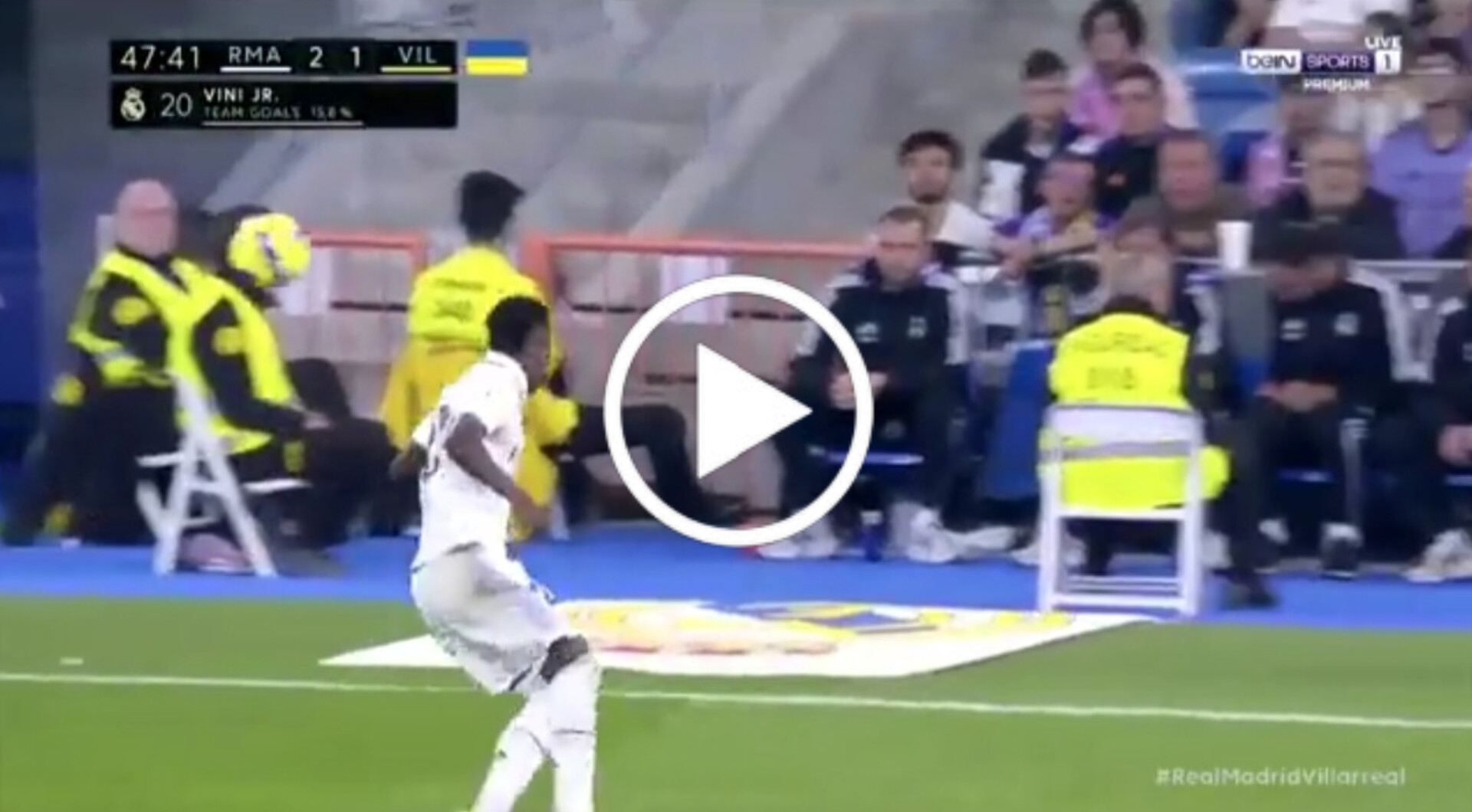 Vini Jr. faz lance mágico pelo Real Madrid