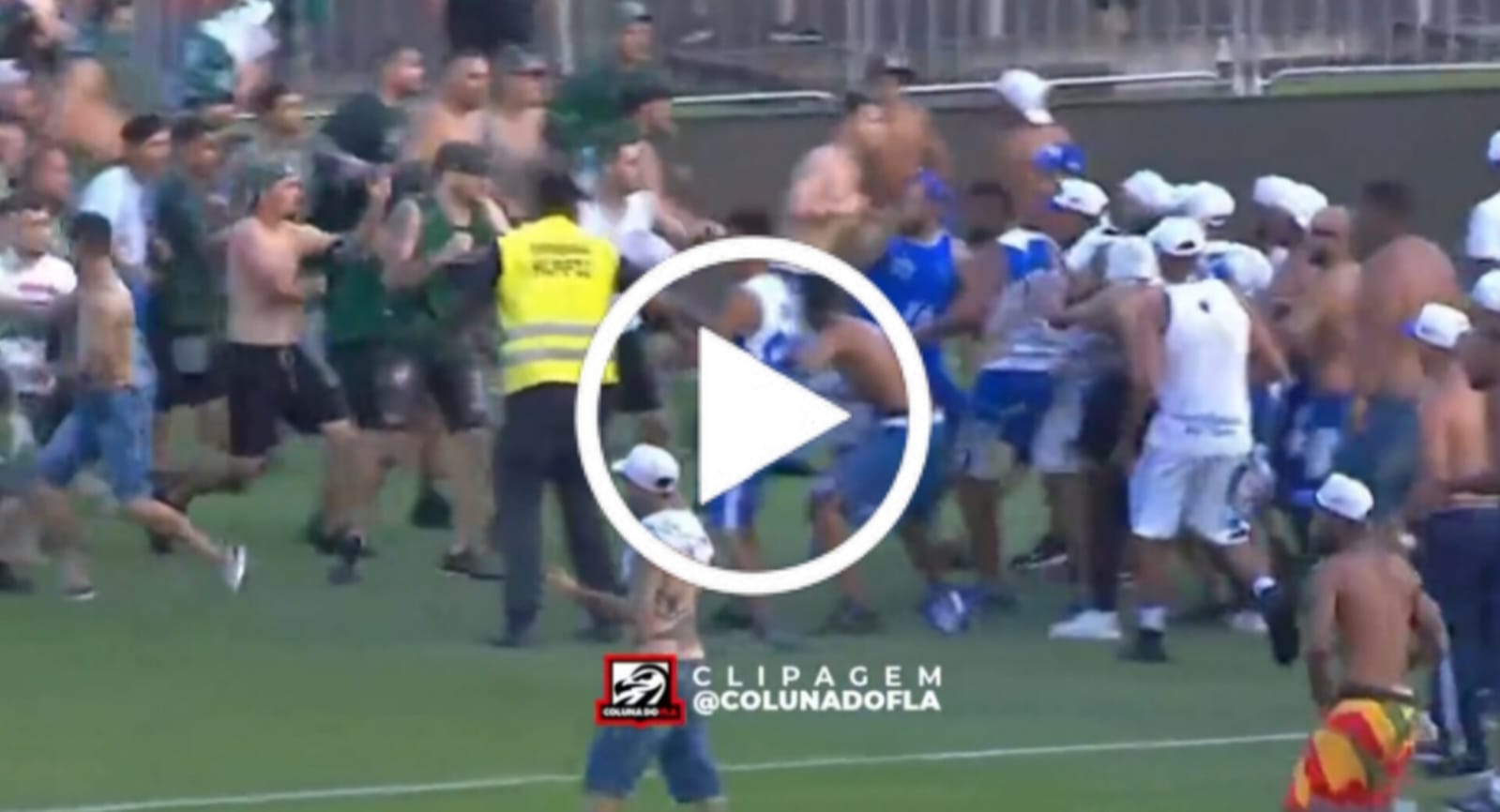 [VÍDEO] Pancadaria generalizada no duelo entre Coritiba x Cruzeiro