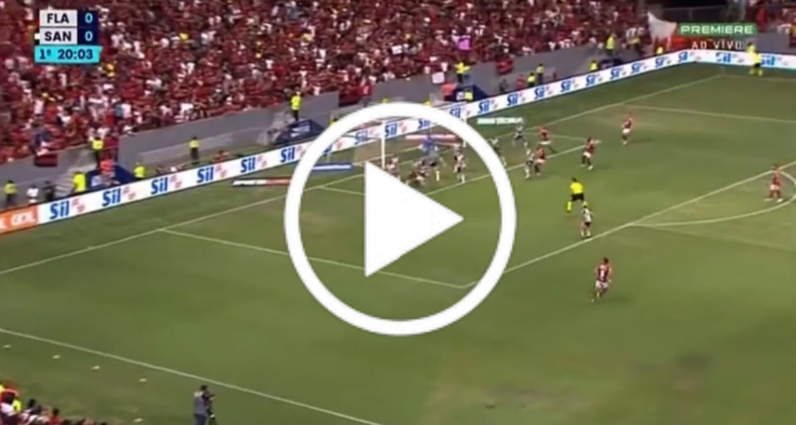 [VÍDEO] Pedro faz belo gol e coloca o Flamengo na frente do Santos
