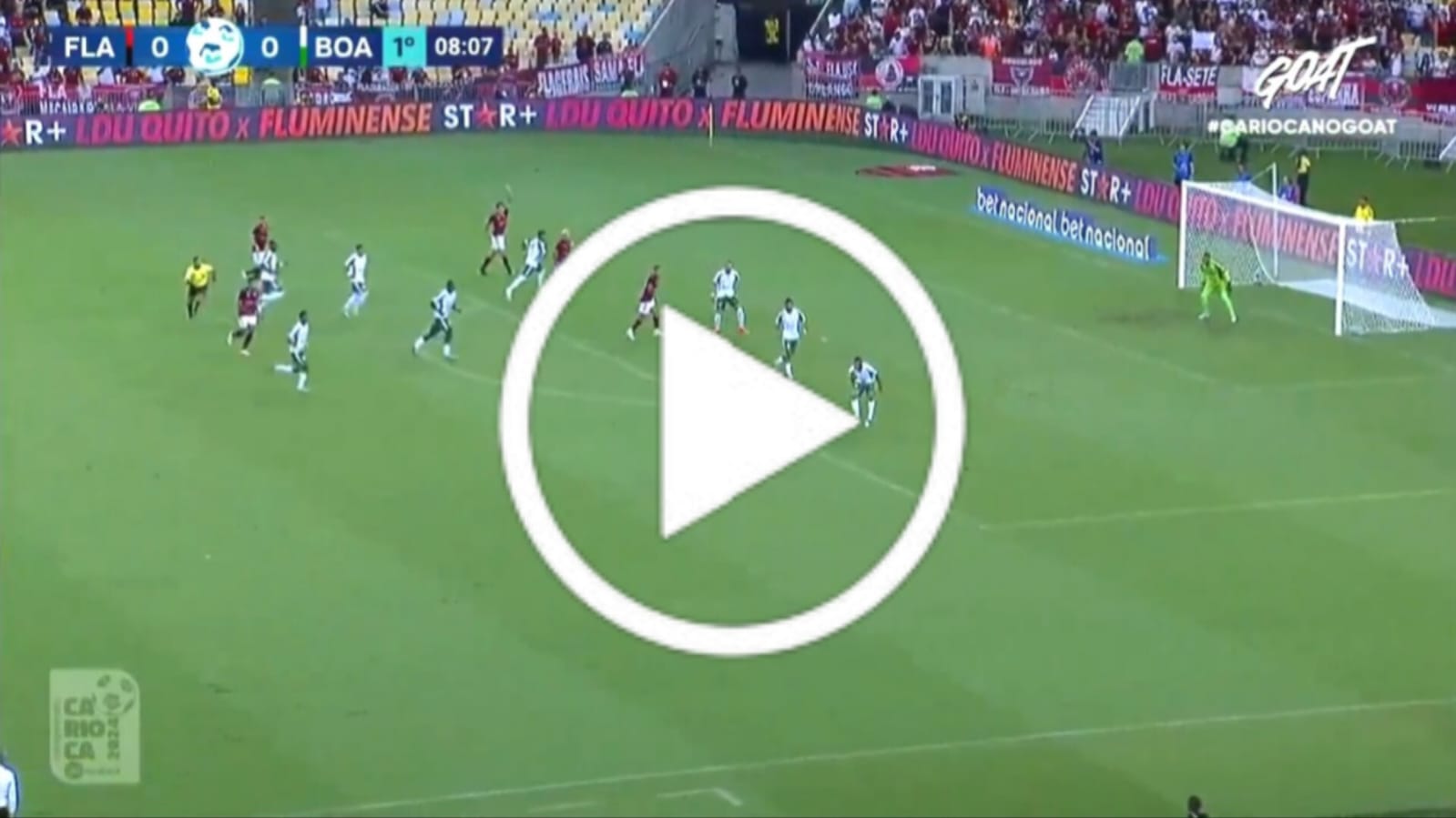 [VÍDEO] Luiz Araújo abre o placar contra o Boavista com golaço